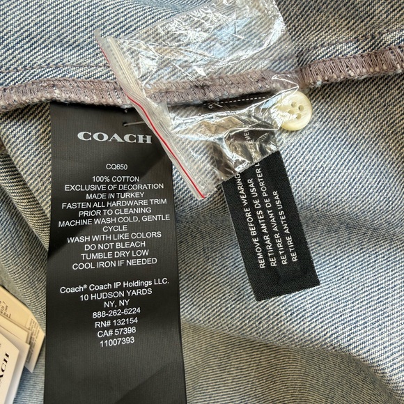 Coach Light Blue Jean Jacket - Picture 7 of 9